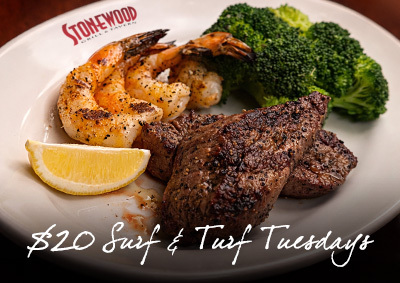 $20 Surf & Turf Tuesdays
