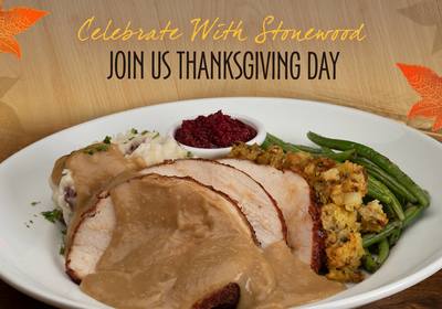 Enjoy Thanksgiving Day Dinner with Stonewood